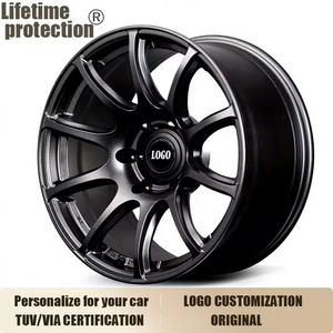 Nuevas <span class=keywords><strong>Llantas</strong></span> para Motocicleta JINLANG 57TR-7 de Aleación de Aluminio Forjado de 16-19 Pulgadas 5x114.3/100/120 Ajuste Universal Acabado Negro - Product Image 1