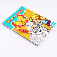 Livre de coloriage pour enfants personnalisé FOSKA Space Clothing, personnages de dessins animés, thèmes animaliers, 48 pages, papier résistant aux décolorations
