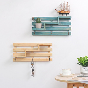 <span class=keywords><strong>Étagère</strong></span> murale de décoration moderne pour la maison, <span class=keywords><strong>étagère</strong></span> murale d'<span class=keywords><strong>escalier</strong></span> en bois massif de couleur rétro créative - Product Image 3