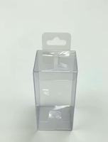Boîte en plastique PVC transparente trou de suspension pliable jetable pour l'emballage de petits articles tels bougies autocollants artisanat pour l'électronique