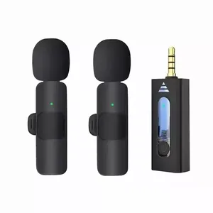 K35 Portable Audio Video Recording Mini Mic Wireless Lavalier Wireless Usb Microphone For Mobile Phone