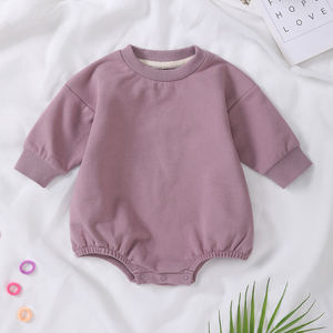 कस्टम ठोस पैटर्न फ्रेंच टेरी कार्बनिक कपास यूनिसेक्स टोडलर बुलबुला रोपर बेबी टोडलर स्पैन - Product Image 6