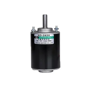 DC 12V 3500rpm Or 24V 7000rpm High Speed 3420 DC Motor 30W Speed Adjustable CW CCW Motor