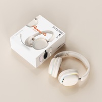   Casque sans fil supra-auriculaire 5.3 RGB Aurora pliable, léger (200g), HiFi 40mm, autonomie 20H, double connexion Type-C