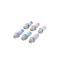 Connecteurs OEM Push Pull B K S 2-10 Multi-Pin IP67 Plaqué Or Laiton 12A Compatible Fil Utilisation Médicale Câble Lemos