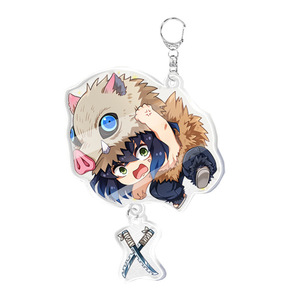 Llavero Demon Slayer <span class=keywords><strong>Kimetsu</strong></span> <span class=keywords><strong>No</strong></span> <span class=keywords><strong>Yaiba</strong></span> de fantasma, colgante acrílico de personajes bonitos, llavero de coche, regalo para seguidores, joyería de Anime - Product Image 6