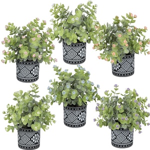 Vente <span class=keywords><strong>en</strong></span> gros 2025 Nouveaux pots de plantes artificielles Fleurs artificielles d'extérieur Verdure Décoration intérieure Aménagement paysager de jardin Vie quotidienne Noël Nouvel An - Product Image 1