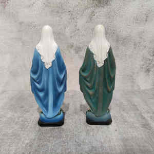 Venta al por mayor escultura de resina Santísima Virgen Madre María católica Jesús estatuilla artesanía de resina para la decoración del hogar adorno de mesa - Product Image 4
