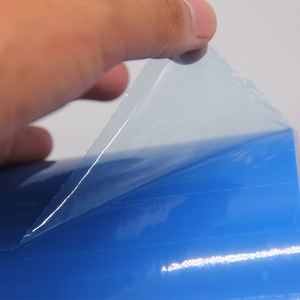 <span class=keywords><strong>Film</strong></span> protecteur <span class=keywords><strong>transparent</strong></span> bleu clair auto-adhésif en PE, facile à déchirer, autocollants temporaires pour le moulage par soufflage <span class=keywords><strong>de</strong></span> surface - Product Image 3