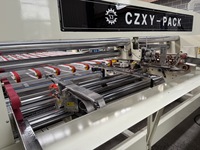 Machine à agrafes semi-automatique CZXY PACK à double pièce, contrôlée par PLC, haute efficacité, 6KW, 600 clous/min, pour boîtes en carton ondulé