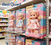 Empaque de Blíster PET Reciclable Personalizado para Juguetes Colgantes, Servicio de Moldeo y Procesamiento Directo de Fábrica de Zhejiang