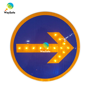 Segnali Stradali Circolari OEM Waysafe a Pannello Piatto, Gialli Lampeggianti, Solari, in Alluminio, ad Alta Intensità Prismatica, 700mm - Product Image 5