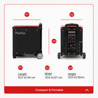Robot de Entrenamiento de Tenis Portátil Profesional Nisplay N2, Ángulo Ajustable, Lanzador Automático de Pelotas, Control Remoto, Aleación de Aluminio