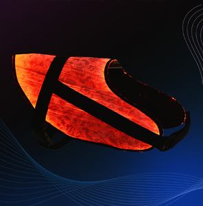 Harness Anjing LED Bercahaya, Pakaian Anjing Reflektif, Rompi Keselamatan Malam dengan Lampu Serat Optik untuk Berjalan - Product Image 5