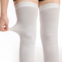 Chaussettes anti-embolie personnalisées pour infirmières, hauteur cuisse, compression graduelle 15-20 mmHg, chaussettes anti-thromboses