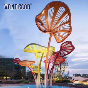 Wonderen Hot-Selling Moderne Outdoor Decoratieve Kunst Sculptuur: Led Vlinderboom Roestvrij Staal Sculptuur - Product Image 5