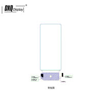 Écran OLED flexible DXQ de 6,67 pouces 2400*1080 avec bords fins pour smartphones et lunettes AR