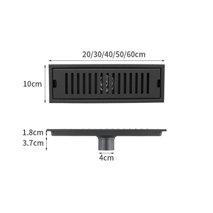 Desagüe Lineal Moderno de Acero Inoxidable SUS304 con Inserto para Azulejos, Desagüe Oculto para Ducha, Ideal para Proyectos de Hoteles y Baños - Product Image 5