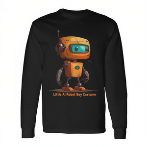 Disfraz de Robot Niño Little Ai, Camiseta Premium de Manga Larga para Amantes de las Máquinas - Product Image 2