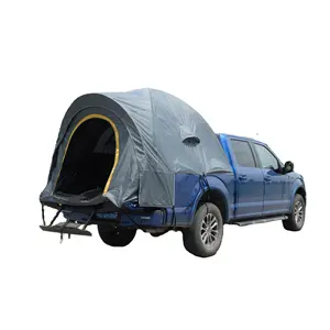 आउटडोर कैम्पिंग निविड़ अंधकार डबल परत कार ट्रक बिस्तर तम्बू के लिए पूर्ण आकार टिकाऊ सांस पिक ट्रक तम्बू यात्रा