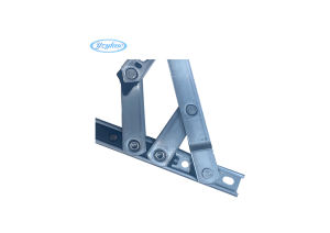 स्टेनलेस स्टील 304 लाइट ड्यूटी 8 इंच वर्ग ग्रोव 2 मिमी मोटाई घर्षण एल्यूमीनियम विंडो के लिए 4-बार - Product Image 5