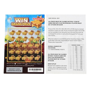 Billets de loterie personnalisés amusants et farfelus à gratter – Jeu de billets de loterie de plaisance - Product Image 2