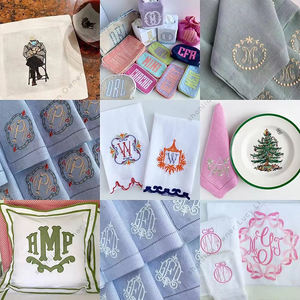 <span class=keywords><strong>Serviette</strong></span> en lin 100% <span class=keywords><strong>de</strong></span> haute qualité avec broderie initiale Serviettes <span class=keywords><strong>de</strong></span> <span class=keywords><strong>mariage</strong></span> personnalisées Forme carrée Utilisation domestique Couture <span class=keywords><strong>de</strong></span> passepoil - Product Image 5