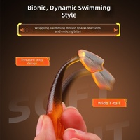 Leurre souple artificiel T-Tail Shad avec queue de type canard 9cm 6g Lot de 7 en PVC sans hameçons Leurre réaliste pour poissons d'eau salée