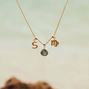 Collar de Acero Inoxidable Estilo Europeo Americano con Baño de Oro de 18K, Diseño de Espiga/Punta, para Cumpleaños de Diciembre, Regalo para el Día de San Valentín - Product Image 3