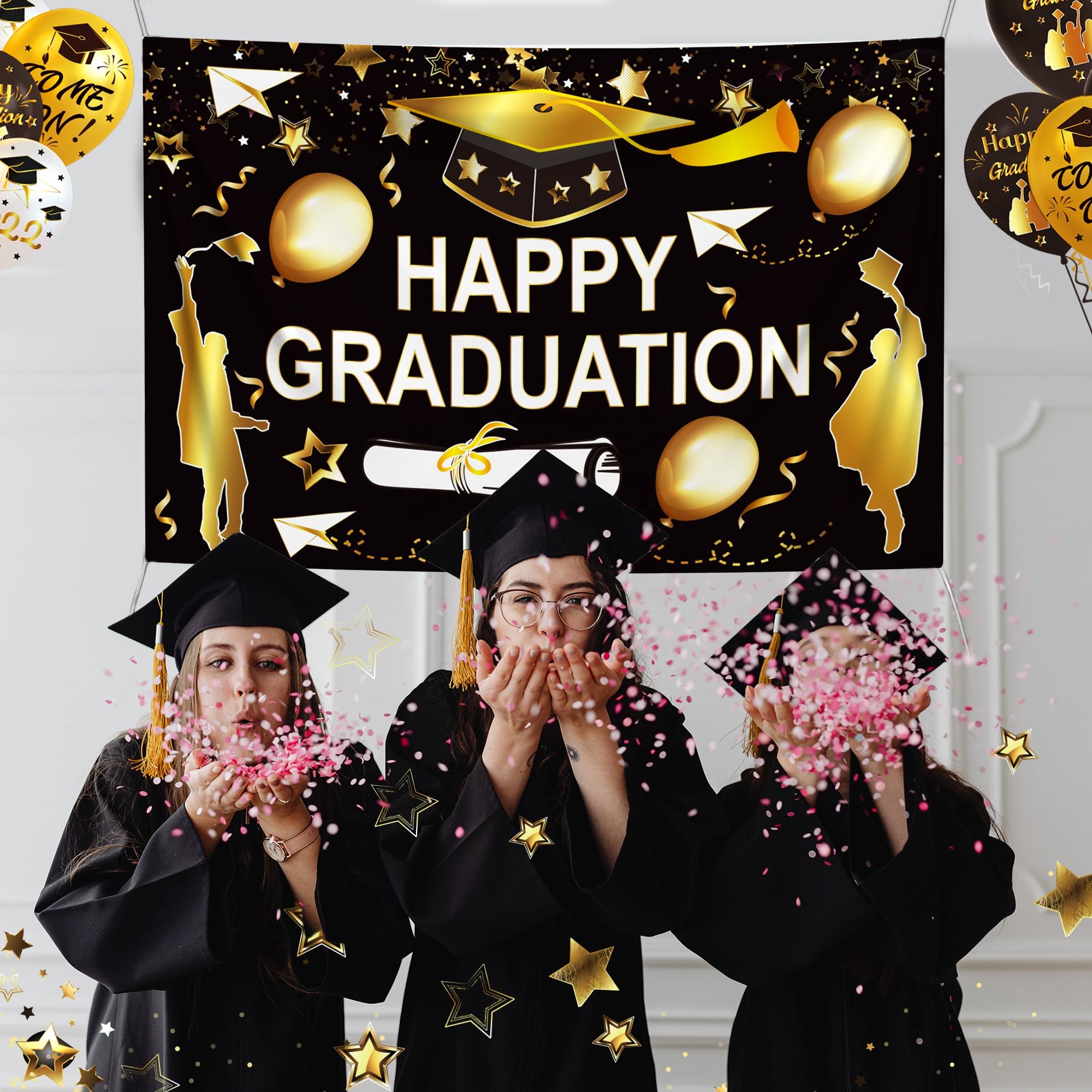 Miss You Bannière 'We Will ' à Paillettes - Déco Départ/Retraite Banderole Retraite