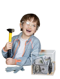 <span class=keywords><strong>Tirelire</strong></span> en plastique transparente personnalisée pour adultes, <span class=keywords><strong>à</strong></span> briser pour l'ouvrir - Product Image 3