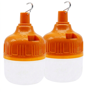 หลอดไฟ LED แบบชาร์จไฟได้พร้อมรีโมทคอนโทรลสำหรับกรณีฉุกเฉิน DC5V-6V 100W ∅10.5 ซม. ชาร์จผ่าน USB/พลังงานแสงอาทิตย์ แบตเตอรี่ PP 1500mAh พร้อมแผงโซลาร์เซลล์ 2W - Product Image 1