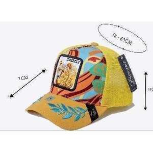 Cappello Trucker Grizzly a 6 Pannelli in Rete Traspirante Unisex Stile Streetwear Primavera Estate Casual per Adulti Misura 58-60Cm - Product Image 1