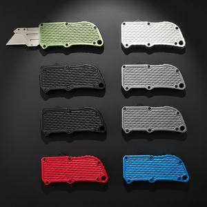 UK-2025 Heavy Duty Petit coupeur de boîte Otf rétractable automatique <span class=keywords><strong>Edc</strong></span> Pocket Poignée en aluminium léger Mini couteau utilitaire à rétraction automatique - Product Image 5