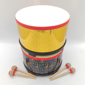 Wholesale Orff Musical Percussion Instrument 10-Inch Sheepskin Hand <b>Drum</b> Toy Ground <b>Drum</b> with 2 Sticks Educational Musical - Product Image 4