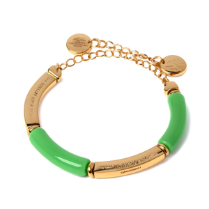 กำไลข้อมือแฟชั่น สแตนเลสสตีล 316L ชุบทอง PVD ทนทาน เป็นมิตรต่อสิ่งแวดล้อม - Product Image 2