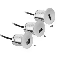 Applique murale moderne 12V DC LED pour escalier, corps en aluminium, installation encastrée décorative pour la maison, hôtel, jardin, salon, nouveauté