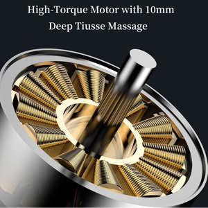 Pistolet de massage corporel professionnel portable à 6 têtes avec vitesse réglable, percussion des tissus profonds, écran LCD et contrôle de la minuterie - Product Image 5