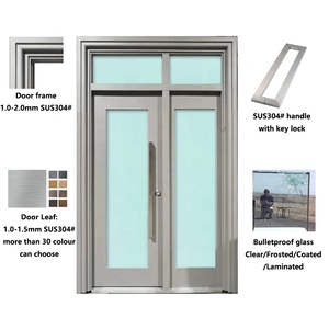Puerta para Nigeria con el precio más barato <span class=keywords><strong>en</strong></span> aluminio ventana <span class=keywords><strong>vuelos</strong></span> a prueba de balas puertas - Product Image 6