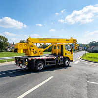 Grue de camion à 6 bras de 6 tonnes, grue hydraulique compacte pour camion, utilisée pour le levage agricole et la construction