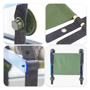 Lit-hamac pliable en feutre de bois pour chat en acrylique, motif solide, nid suspendu, ventouse, lit fenêtre pour animal de compagnie avec un design élégant - Product Image 5