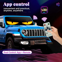 Panneau LED programmable flexible pour pare-brise de camionnette Devil's Eye, affichage flexible, contrôle par application, LED Devil's Eye