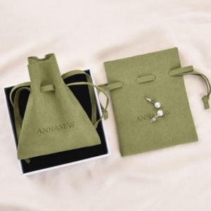 Custom Velvet Eco-Friendly Jewelry <b>Bag</b> & Pouch 10*15cm Durable <b>String</b> <b>Bag</b> for Rings & Earrings Wholesale Gift Packaging - Product Image 4