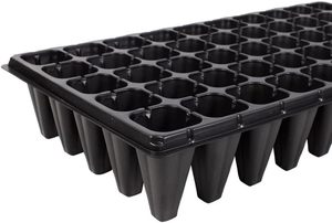 Bac de semis en plastique robuste, motif carré, épais et durable, capacité de 18 pintes pour la germination, micro-légumes, serre, légumes - Product Image 5