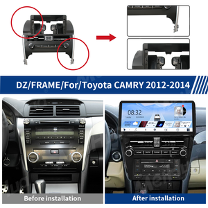 กรอบวิทยุติดรถยนต์ Meihua ขนาด 12.3 นิ้ว สีดำ สำหรับ <span class=keywords><strong>TOYOTA</strong></span> <span class=keywords><strong>CAMRY</strong></span> ปี 2012-2014 พร้อมชุดสายไฟและ Canbus - Product Image 4