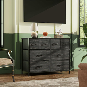 Tocador para dormitorio con 8 cajones Tocador <span class=keywords><strong>de</strong></span> tela ancha para almacenamiento y organización Tocador <span class=keywords><strong>de</strong></span> dormitorio Cómoda - Product Image 2