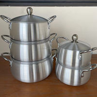16cm 18cm 20cm 22cm 24cm Ensemble de marmites en aluminium moulé sous pression Casserole en aluminium forgé Ustensiles de cuisine Poêle à frire Ensemble de marmites à soupe pour la cuisson