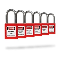 Cadenas de sécurité isolé en acier LOTO, chromé, à clé identique, personnalisé pour la sécurité industrielle et la mise en sécurité des équipements - Fabricant OEM