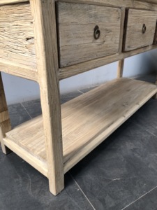 Ngăn Kéo Cổ Trung Quốc Bàn Gỗ Du Mộc Mạc Cũ - Product Image 5