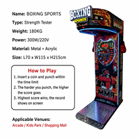 Münzbetriebene Boxmaschine, Unterhaltungs-Boxautomat, Sport-Arcade-Spielautomat, Münzbetriebene Spiele, Elektronisches Box-Sportgerät